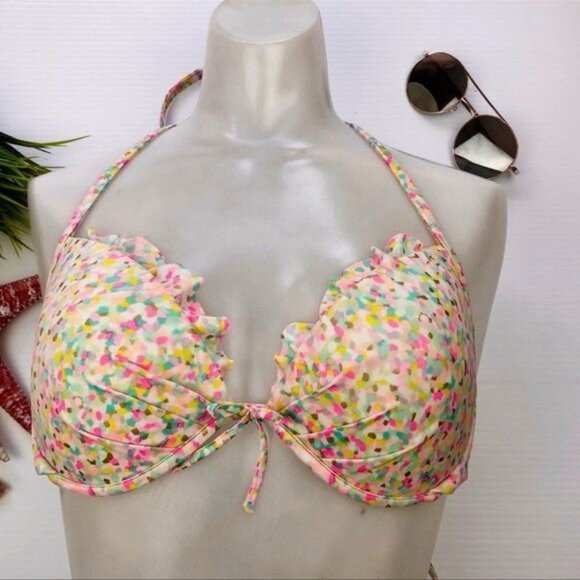 Victoria's Secret Speckled Bikini Top multi color 34D - Picture 7 of 7